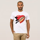 I Love Hotdogs Mens T-Shirt (Devant entier)