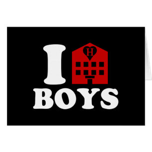I Love Hotel Boys Card