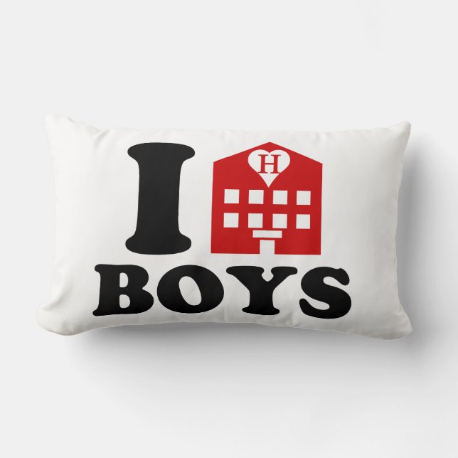 I Love Hotel Boys Kussen (Voorkant)