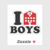 I Love Hotel Boys Sticker (Vel)