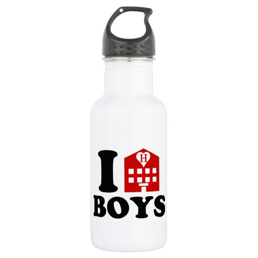 I Love Hotel Boys Waterfles (Voorkant)