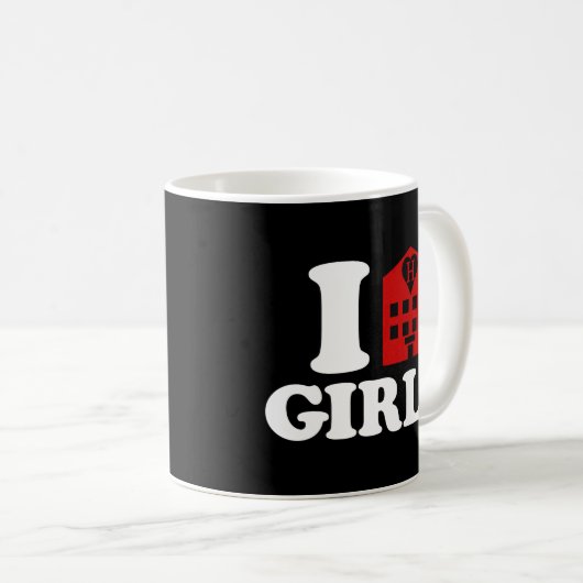 I Love Hotel Girls Koffiemok (Voorkant rechts)