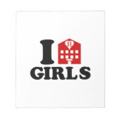 I Love Hotel Girls Notitieblok (Voorkant)