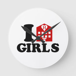 I Love Hotel Girls Ronde Klok