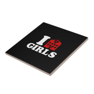 I Love Hotel Girls Tegeltje