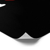 I Love House Music Black Poster | Ibiza Dancing (Hoek)