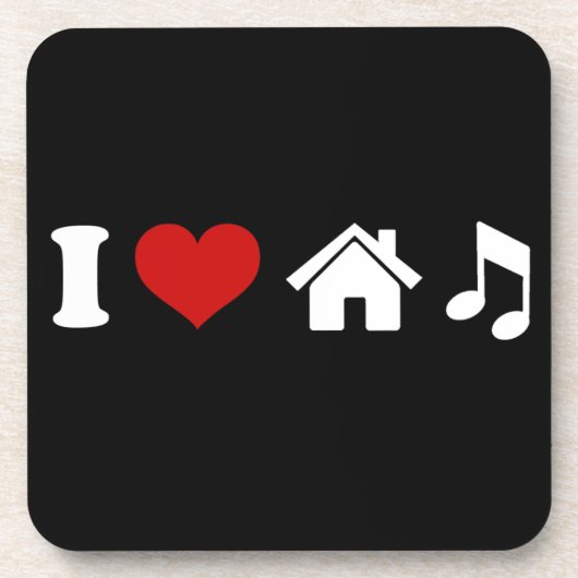I Love House Music Dessous de verre | Danse de la (Devant)