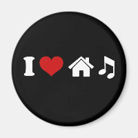 I Love House Music Magnet | Cadeaux de la fête d'I