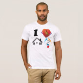 I Love House Music Shirt (Voorkant volledig)