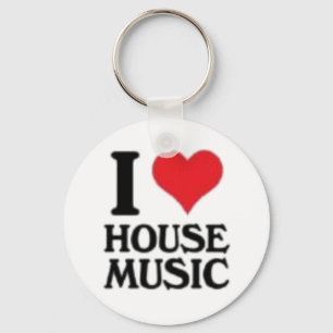 I Love House Music Sleutelhanger