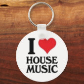 I Love House Music Sleutelhanger (Voorkant)