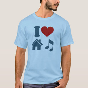 I Love House Music T-Shirt   Dance Ibiza DJ Cadeau