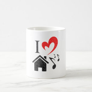I Love House Music-Valentijnsdag Koffiemok