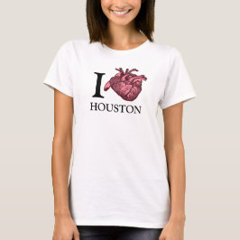I Love Houston anatomically Correct hart t-shirt