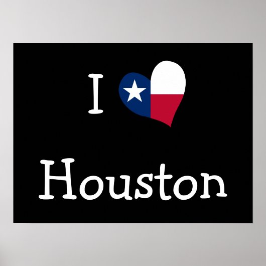 I Love Houston Poster (Voorkant)