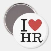 I ❤️ Love HR - Département RH - Magnet (Recto/Verso)