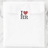 I ❤️ Love HR - HR Dept. - Sticker rond ou Carré (Sac)