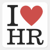 I ❤️ Love HR - RH Département STICKERS (Devant)