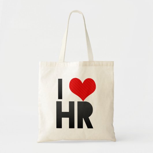 I Love HR Tote Bag (Voorkant)