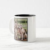 I Love Husky tendance Mug moderne pour amoureux de (Devant gauche)