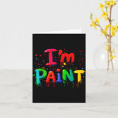 I Love I Like To Finger Paint Couple I'm Paint Val Kaart (Gele Bloem)