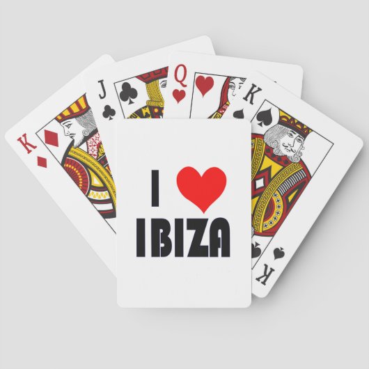 I Love Ibiza playcards Speelkaarten (Achterkant)