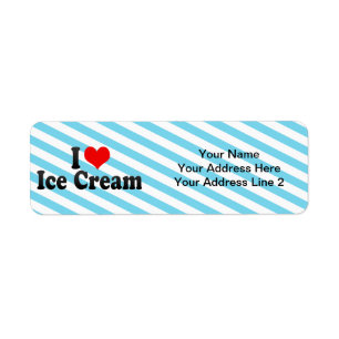 I Love Ice Cream Etiket