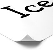 I Love Ice Cream Poster (Hoek)