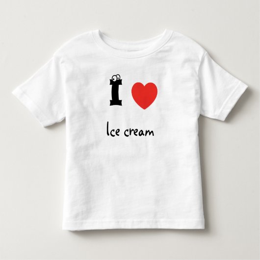I love ice cream shirt. kinder shirts (Voorkant)