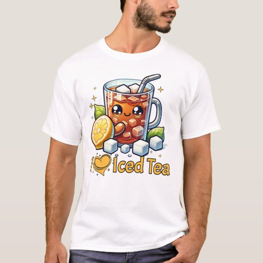 I Love Iced Tea T-shirt (Voorkant)