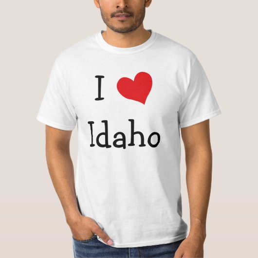 I Love Idaho T-shirt (Voorkant)