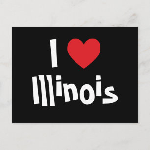 I Love Illinois Briefkaart