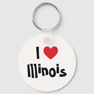 I Love Illinois Sleutelhanger