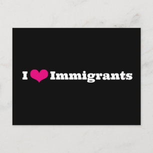 I Love Immigrants Briefkaart