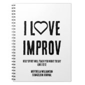 I LOVE IMPROV Christian Evangelism Journal (Devant)