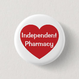I Love Independent Pharmacy-knop Ronde Button 3,2 Cm