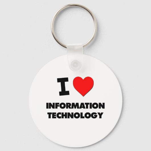 I Love Information Technology Sleutelhanger (Voorkant)