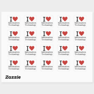 I ❤️ Love Informatique Département. STICKER
