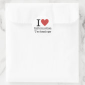 I ❤️ Love Informatique Département. STICKER (Sac)