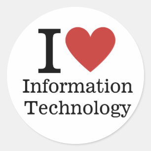 I ❤️ Love Informatique Département. STICKER
