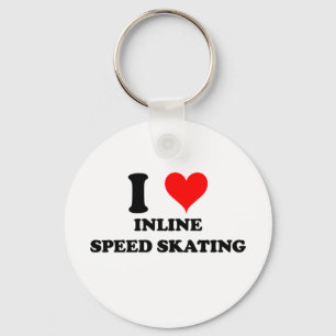 I Love Inline Speed Skating Sleutelhanger