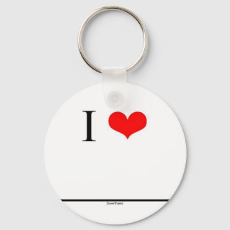 I Love (Insert Name) Sleutelhanger