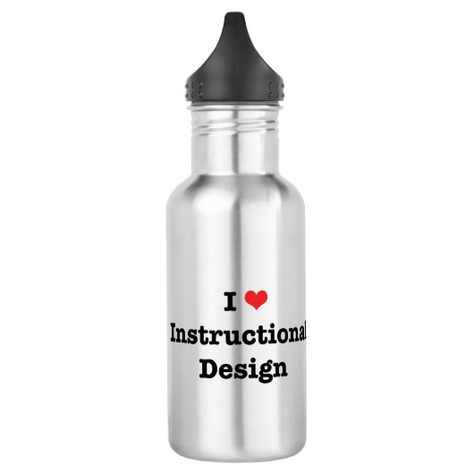 I Love Instructional Design Waterfles (Links)