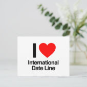i love international date line briefkaart (Staand voorkant)