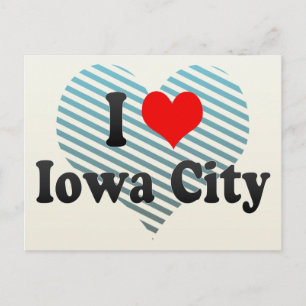 I Love Iowa City, Verenigde Staten Briefkaart