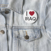 I Love Irak Badge Ronde Button 5,7 Cm (In situ)