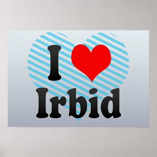 I Love Irbid, Jordan Poster (Voorkant)