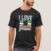 I Love Ireland Gaelic Irish Leprechaun St Patricks T-shirt (Voorkant)
