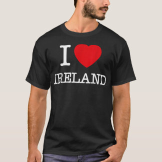I Love Ireland Novelty Graphic T - shirts & Cool I