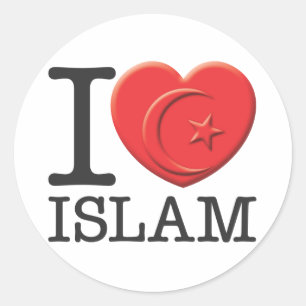 I Love Islam Ronde Sticker